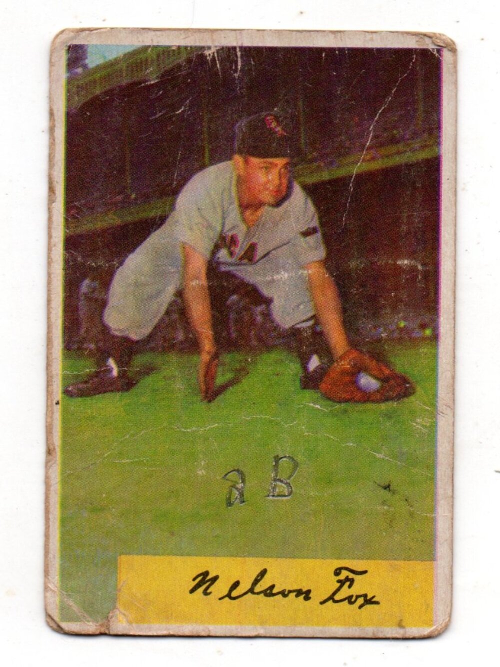 Vintage 1950s Baseball Card - Nelson Fox